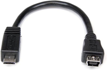Kabel Micro USB Startech UUSBMUSBMF6 Micro USB A Micro USB B Sort