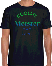 Coolste meester 2021 fun t-shirt zwart voor heren - Cadeau meesterdag