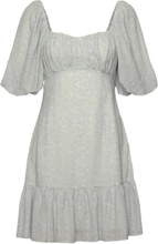 Adeline Draped Mini Dress Dresses Summer Dresses Grå By Malina*Betinget Tilbud