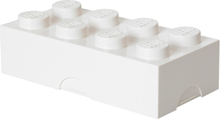 LEGO broodtrommel Brick 8 junior 20 x 10 x 7,5 cm PP wit