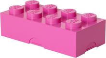 LEGO broodtrommel Brick 8 junior 20 x 10 x 7,5 cm PP roze