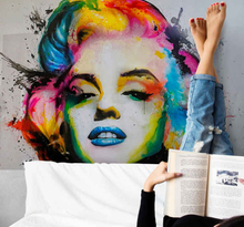 Urban foto behang Kleurrijke pop-art van marilyn monroe