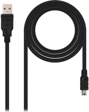 USB 2.0 A til mini USB B-kabel NANOCABLE 10.01.0405 (4.5 m)