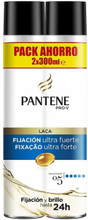 Ekstra fast hold hårspray Pantene Pro-V (2 x 300 ml)