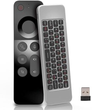 WECHIP W3 2.4G 3-i-1 2.4G trådløst tastatur Voice Air Mouse Fjernbetjening