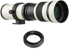 Camera Accessories Kit MF Super Telephoto Zoom Lens F/8.3-16 420-800mm T2 Mount with AF-mount Adapte