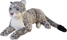 Pluche grote sneeuw luipaard knuffel 76 cm