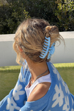 NA-KD Accessories Stor rund hårklämma - Blue