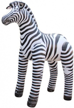 Opblaas zebra zwart/wit gestreept 81 cm