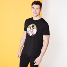 Looney Tunes Kaboom Collection Classic Sylvester Men's T-Shirt - Black - M - Black