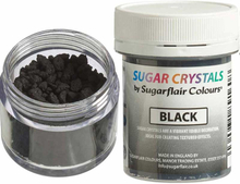 Sockerkristaller, svart - Sugarflair