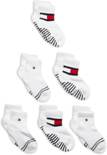Th Baby Sock 6P Flag Sock Ecom Socks & Tights Socks Hvit Tommy Hilfiger*Betinget Tilbud