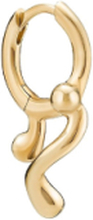 Brain Jelly Huggie Accessories Jewellery Earrings Single Earring Gull Maria Black*Betinget Tilbud
