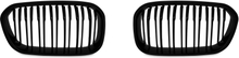 JOM Frontgrill med dobbelt ribbe i blank sort til BMW serie 1 F20/F21 årgang 2015-