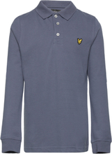Ls Polo T-shirts Polo Shirts Long-sleeved Polo Shirts Blå Lyle & Scott Junior*Betinget Tilbud