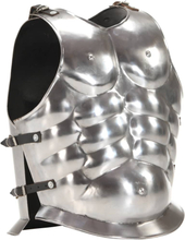 vidaXL Romersk kroppsrustning kyrass replika LARP sølv stål