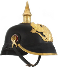 vidaXL Tysk prøyssisk hjelm antikk replika LARP svart stål