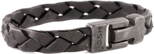 JOSH 24902-BRA-VB-BL Armband leder zwart-vintage zwart 10 mm 21 cm