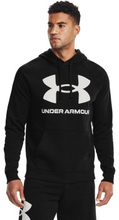 Under Armour Rival Fleece Big Logo Hoodie Sort/Hvid Small Herre
