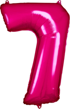 Sifferballong Rosa Metallic - Siffra 7