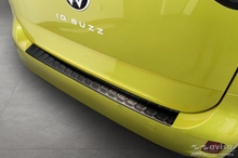 Lastskydd Rostfri Borstad Metall Svart VW ID Buzz 2022->