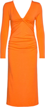 Light Stretch Jersey Dresses Cocktail Dresses Oransje Ganni*Betinget Tilbud