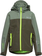 Wave Jacket Jr Outerwear Rainwear Jackets Grønn Tenson*Betinget Tilbud