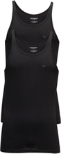 Mens Knit 2Pack Tank Tops T-shirts Sleeveless Black Emporio Armani