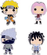 Naruto POP! Emalj Pins 4-Set Team 7 10 cm