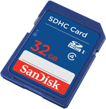 SanDisk Standard - Flashhukommelseskortti - 32 GB - Luokka 4 - SDHC