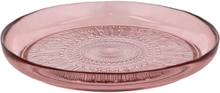 Kusintha rosa tallrik i glas, 25 cm- BITZ