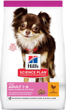 Hill's Science Plan Adult 1-6 Light Small & Mini mit Huhn - Sparpaket: 2 x 6 kg