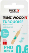 Tandex mellanrumsborste Woodi Turquois 0,6 mm
