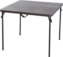 Tavolo da campeggio 86x86x71,5cm richiudibile in metallo colore marrone
