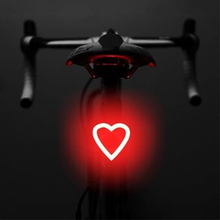 3664 Creative Bicycle Tail Light IPX2 Waterproof Small Bike LED Light Support USB Charging for Outdo