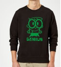 Dexters Lab Green Genius Sweatshirt - Black - S