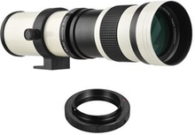 Camera MF Telephoto Zoom Lens Universal 1/4 Thread Replacement for Nikon AI-mount D50 D90 D5100 D700
