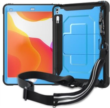 PC + TPU-etui med støtteben og skulderrem til iPad Pro (2016)/iPad Air (2013)