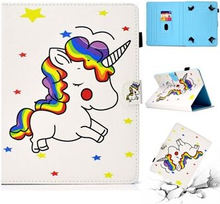 Patterned 10-inch Tablet Universal PU Leather Card Slots Cover for iPad 9.7 (2018) / Lenovo Tab 4 10