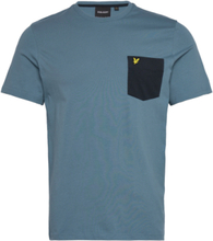 Contrast Pocket T-Shirt T-shirts Short-sleeved Blå Lyle & Scott*Betinget Tilbud