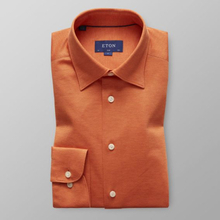 Eton Slim fit Orange skjorta pikétyg - långärmad