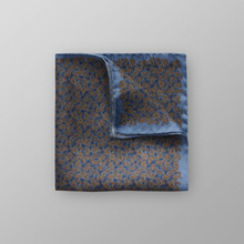Eton Marinblå näsduk med blom- & paisleymönster