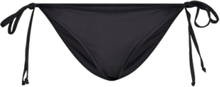 Recycled Graphic Swimwear Bikinis Bikini Bottoms Side-tie Bikinis Black Ganni