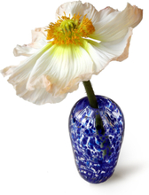 Håndblæst Vase Liv Konfetti Home Decoration Vases Blue Mimou