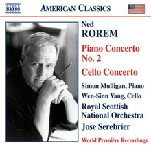 Rorem Ned: Piano Concerto No 2/Cello Concerto