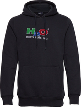 Absalon Hooded Sweat Tops Sweatshirts & Hoodies Hoodies Navy H2O