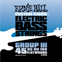 Ernie Ball 2806 Flatwound bass-strenger III, 045-100