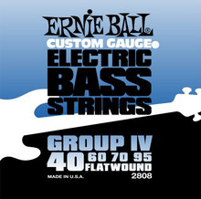 Ernie Ball 2808 Flatwound bass-strenger IV, 040-095