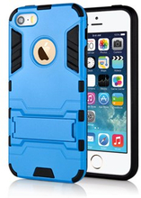 Cave hard plast- og TPU cover til iPhone 5/5S - Blå