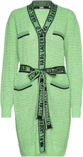 Feminine Boucle Cardigan Tops Knitwear Cardigans Green Karl Lagerfeld